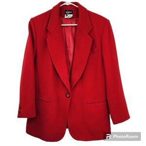 Elana Women's Red‎ Wool Blend Blazer